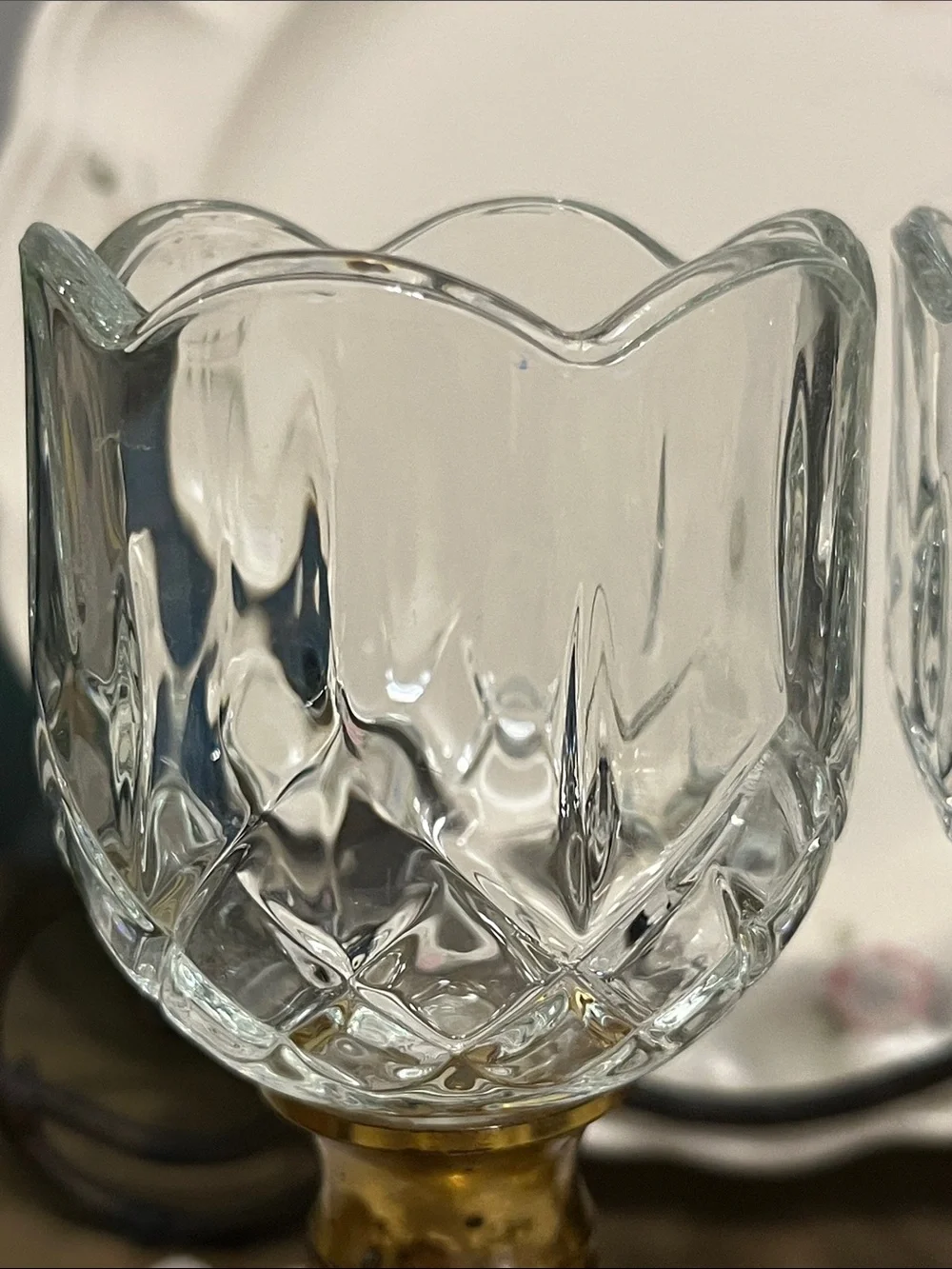 Homco Home Interiors Tulip Votive Cups - Set of 2